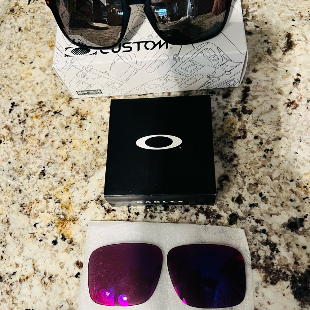 Oakley Holbrook XL with Black Iridium Polarized lenses and  replacement lenses.
